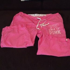 Pink VS Pajama capris
